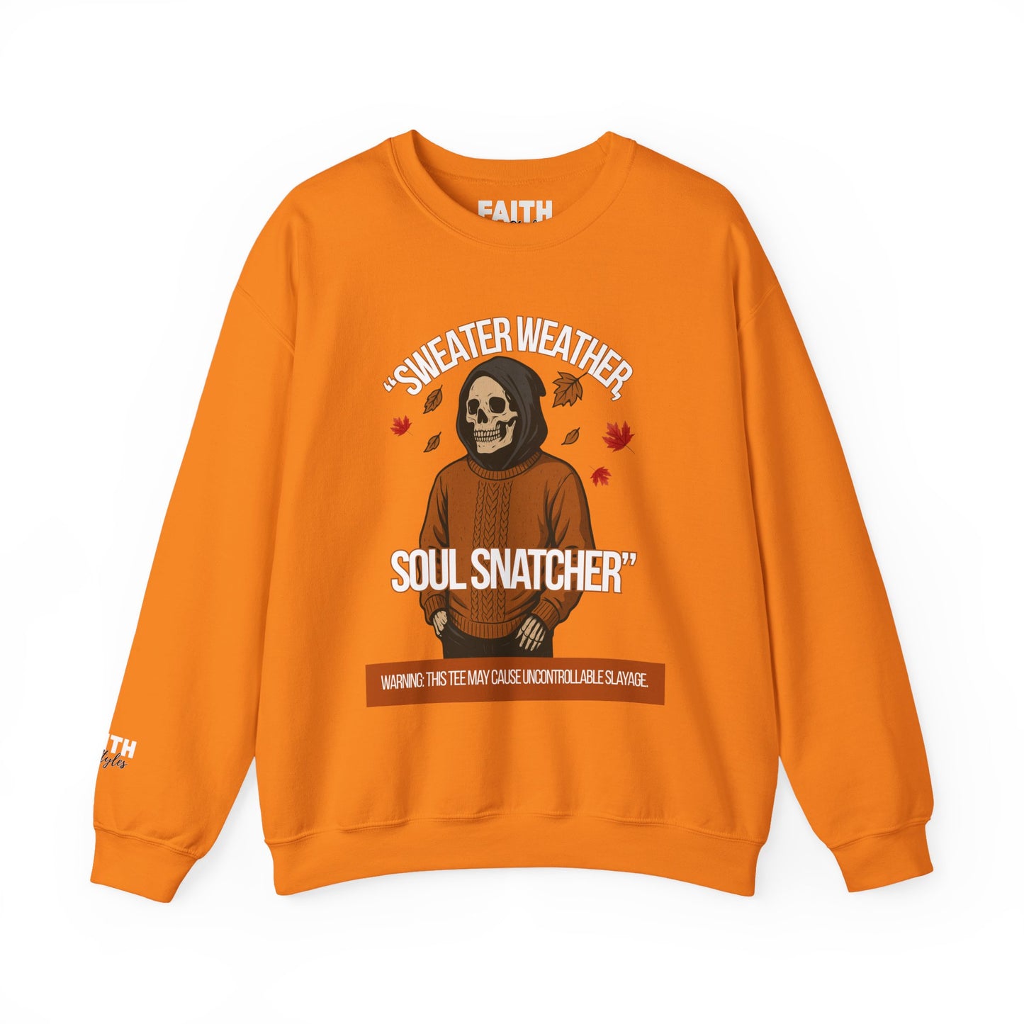Soul Snatcher Crewneck Sweatshirt - Cozy Unisex Fall Apparel, Halloween Gift, Casual Streetwear, Autumn Fashion