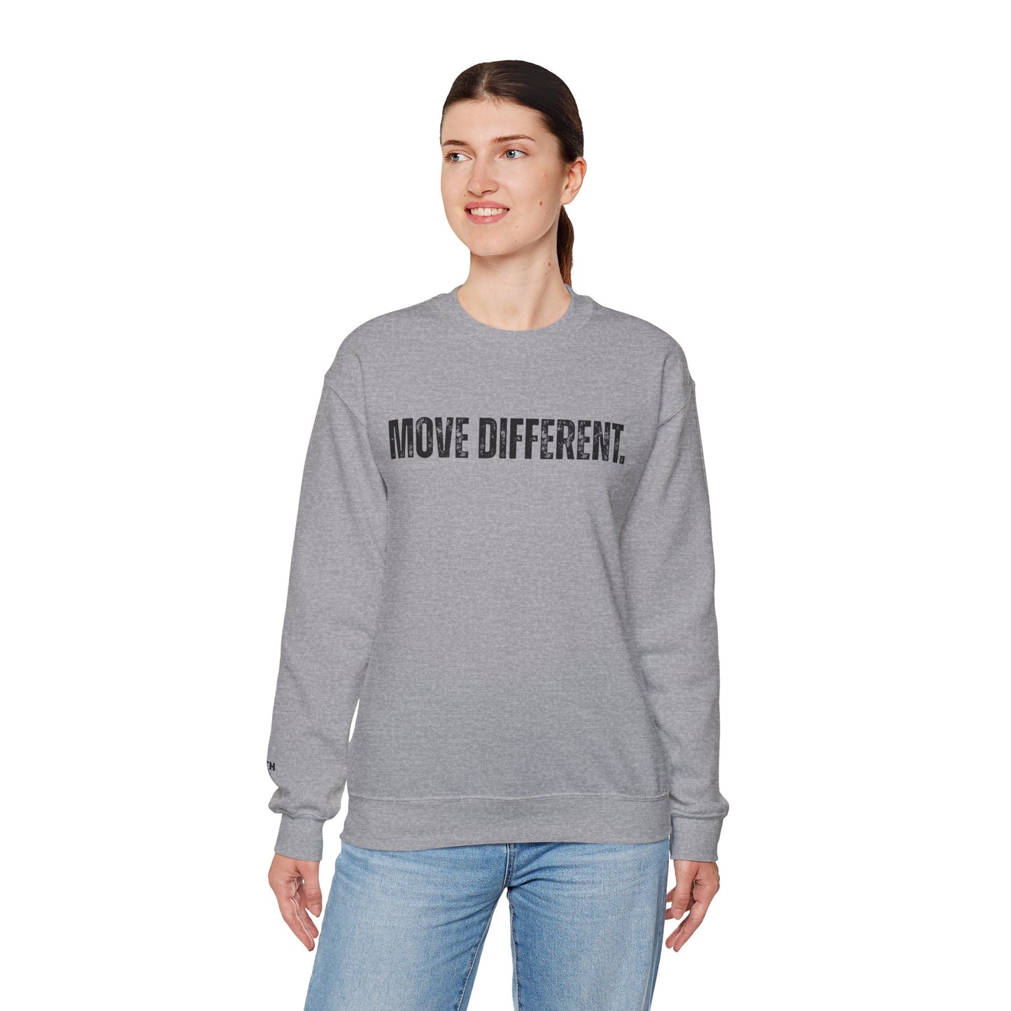 MOVE DIFFERENT. Unisex Crewneck Sweatshirt | Faith Styles®