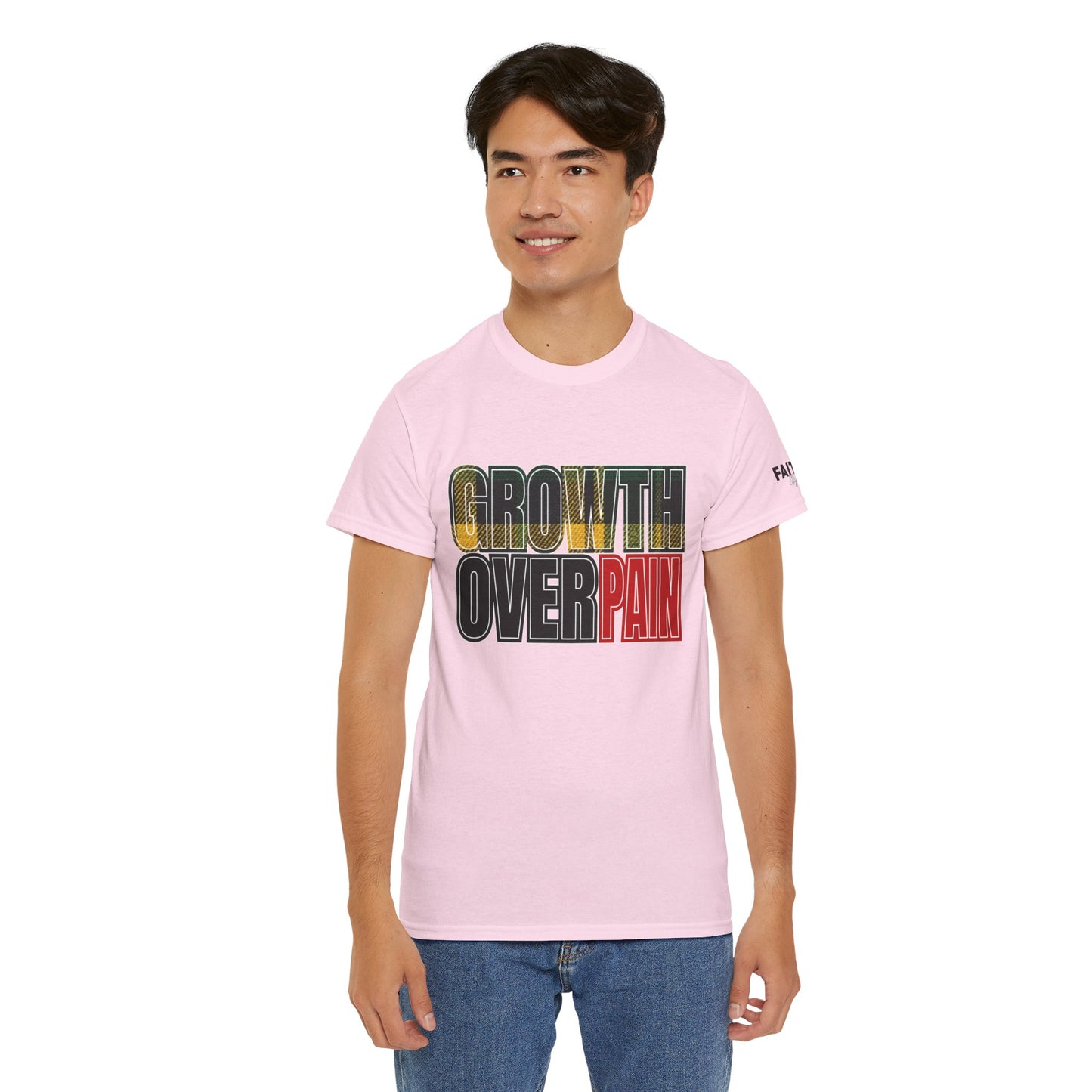 FaithStyles Growth Over Pain T‑Shirt — Motivational Graphic Tee