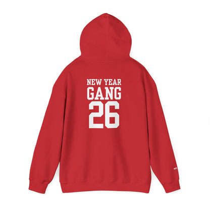 New Year Gang 26 Hoodie — Varsity Style Graphic Pullover