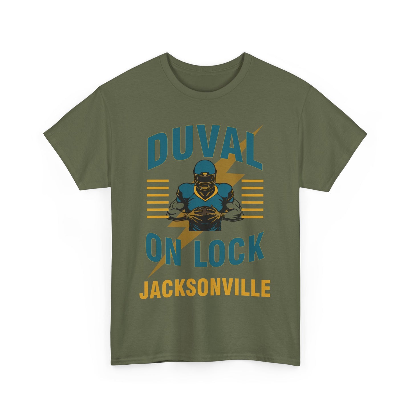 Jacksonville Duval On Lock Tee for Sports Fans | Male Heavy Cotton Tee, [...]