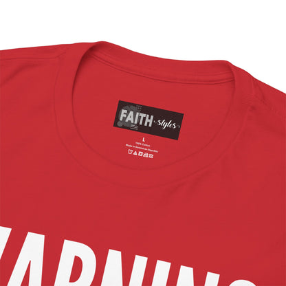 Warning Prank Season Unisex Heavy Cotton Tee | Fun Gift, Casual Wear, Comedy Merchandise, Birthday Gift, Prankster Shirt