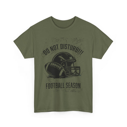 Football Season Do Not Disturb Tee, Male's Cotton Shirt, Sports Fan Gift, Game Day Apparel, Casual Wear, Football Lovers