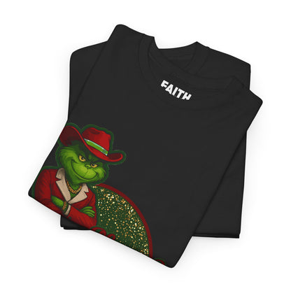 Grinch Inspired in Red Suit Tee — "Nah, I’m Money" Christmas Graphic T-Shirt