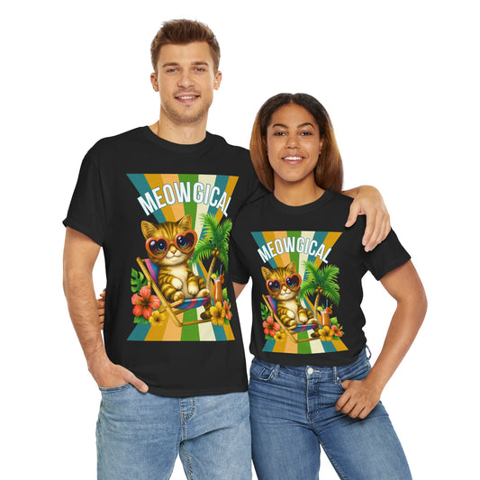 Meowgical Tropical Cat Tee - Summer Vibe Unisex T-Shirt | Cute Cat Lover Gift | Beach Party Outfit | Fun Gift for Friends, Casual [...]
