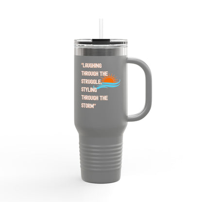 Insulated 40oz Travel Mug with Sunrise Design | Perfect for On-the-Go, Camping, Travel, or Everyday Use | Ideal Gift for Coffee Lovers
