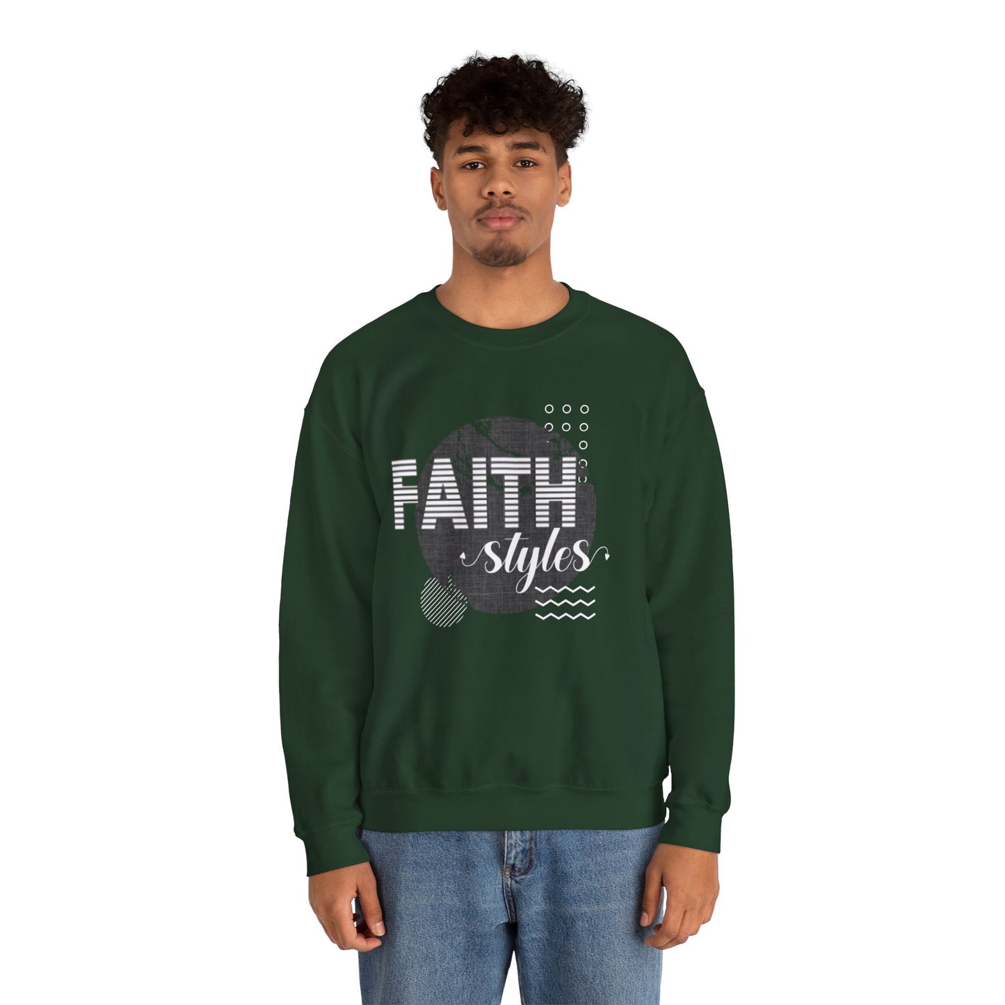 Faith Styles Unisex Heavy Blend™ Crewneck Sweatshirt - Cozy Spiritual Apparel for Everyday Wear, Gift for Friends, Comfort