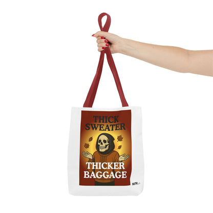 FaithStyles Fall-Themed Thicker Baggage Tote Bag, Halloween, Autumn Vibes, Eco-Friendly Gift, Spooky Baggage, Seasonal Carryall, Shopping Bag, Casual Style