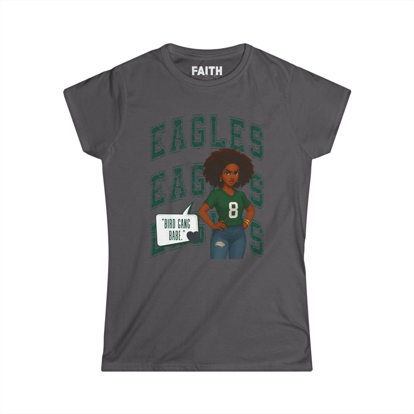 Eagles Game Day Women's Tee, Sports Fan Shirt, Football Season Apparel, Gift for Her, Casual Outfit for Celebrations