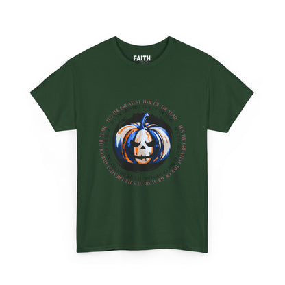 Halloween Pumpkin Tee, Unisex Halloween Shirt, Spooky Fall Apparel, Autumn Outfit, Trick or Treat Gift