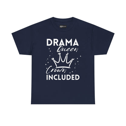 Drama Queen Cotton Tee - Empowering T-Shirt, Gift for Her, Casual Wear, Birthday Celebration, Statement Top