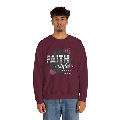 Faith Styles Unisex Heavy Blend™ Crewneck Sweatshirt - Cozy Spiritual Apparel for Everyday Wear, Gift for Friends, Comfort