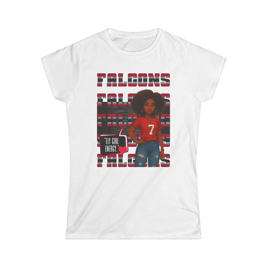 Falcons Fan Women's Softstyle Tee, Casual Sportswear, Perfect for Game Day, Gifts for Her, Unique Pride Shirt