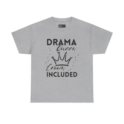 Drama Queen Cotton Tee - Empowering T-Shirt, Gift for Her, Casual Wear, Birthday Celebration, Statement Top