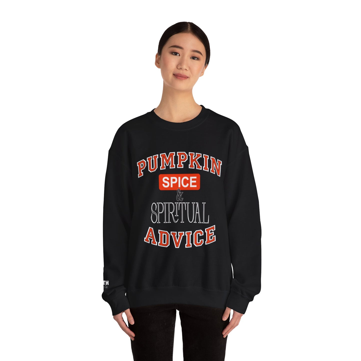 Cozy Pumpkin Spice Sweatshirt, Fall Sweatshirt, Spiritual Advice Crewneck, Autumn Fashion, Thanksgiving Gift, Unisex Sweater