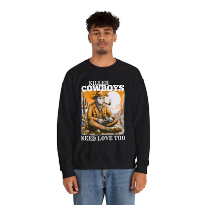 Killer Cowboys Graphic Sweatshirt, Cozy Unisex Pullover, Great for Cowboy Fans
