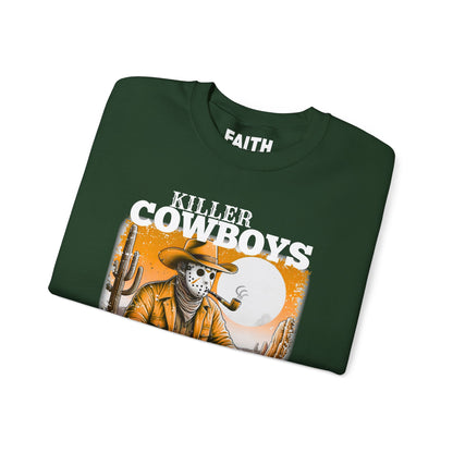Killer Cowboys Graphic Sweatshirt, Cozy Unisex Pullover, Great for Cowboy Fans
