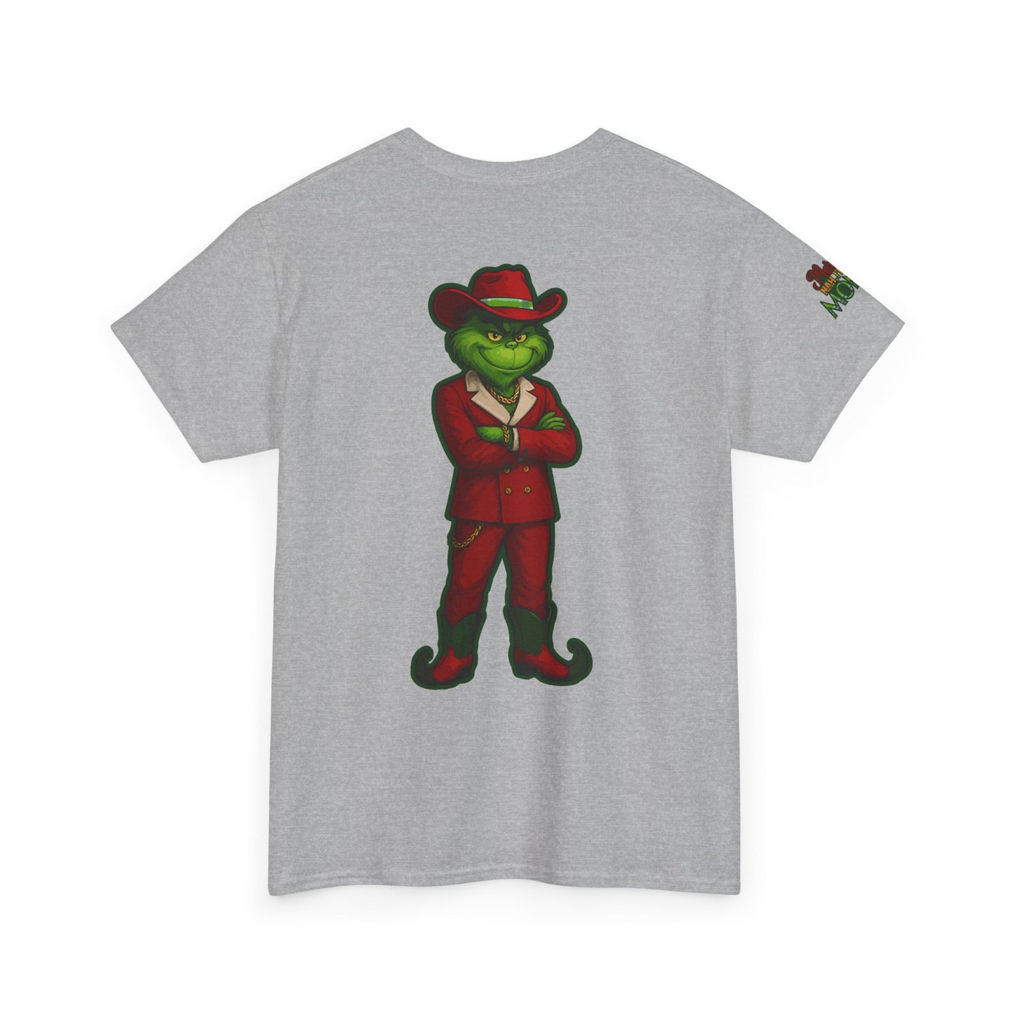 Grinch Inspired in Red Suit Tee — "Nah, I’m Money" Christmas Graphic T-Shirt