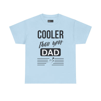 Cooler Than Your Dad Tee - Funny Gift for Dads, Unisex Cotton T-Shirt, Father's Day, Birthday, Casual Wear, Gift for Him, Dad Humor