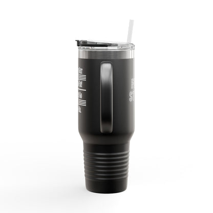 "WHEN THEY GO LOW..." Insulated Travel Mug, 40oz