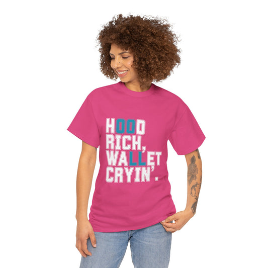 Trendy Unisex Heavy Cotton T-shirt with Playful Design - Perfect for Casual Wear & Gifts
