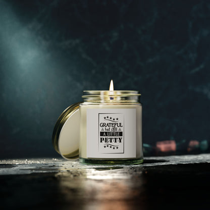 "GRATEFUL..." Scented Candles, Coconut Apricot Wax (4oz, 9oz)