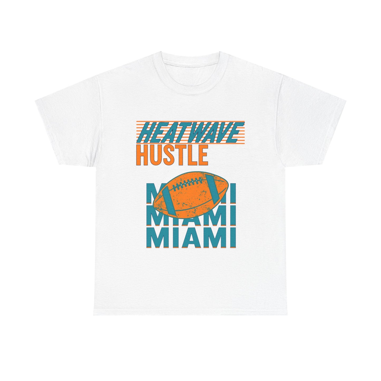Miami Heatwave Hustle Male Heavy Cotton Tee, Sportswear, Football Shirt, [...]