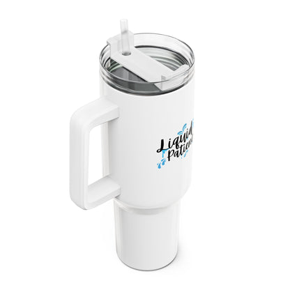 Liquid Patience 40oz Tumbler - Motivational Drinkware for Hydration, Travel Mug, Gifts for Him/Her, Insulated Beverage Container, Fun [...]