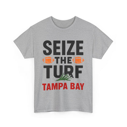 Male Heavy Cotton Tee - Seize the Turf Tampa Bay Football Shirt, Sports [...]