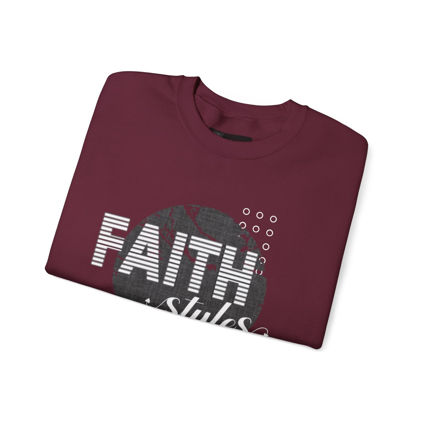 Faith Styles Unisex Heavy Blend™ Crewneck Sweatshirt - Cozy Spiritual Apparel for Everyday Wear, Gift for Friends, Comfort