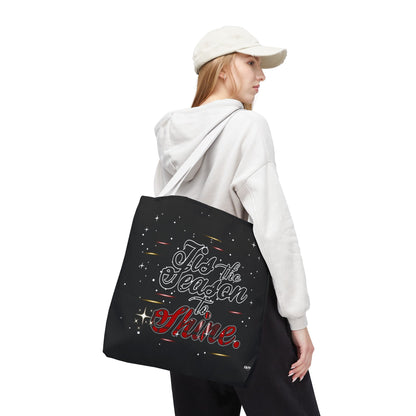 Holiday Tote Bag — 'Tis the Season to Shine Christmas Shopper Tote