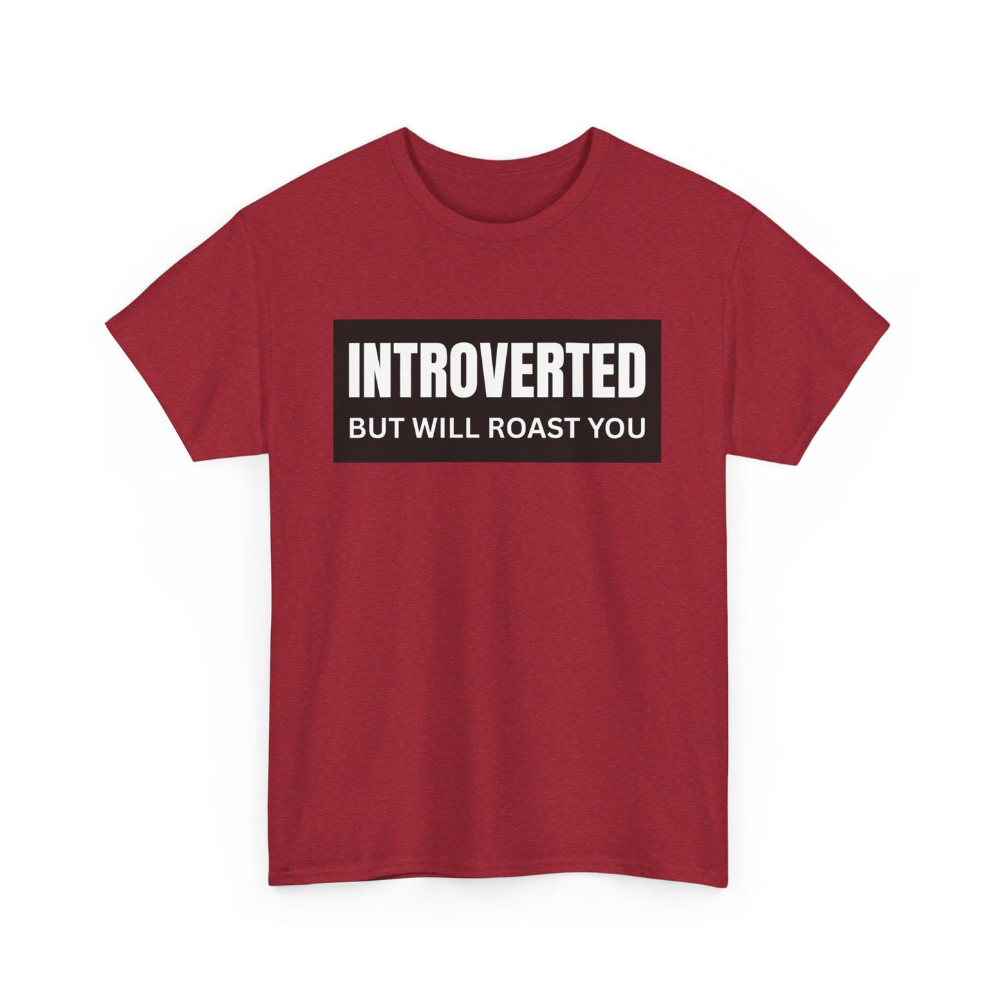 Introverted But Will Roast You Male Tee, Funny T-Shirt for Introverts, Perfect Gift for Friends, Humorous Apparel, Great for Casual [...]
