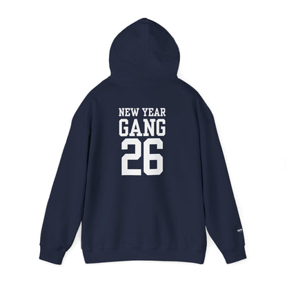 New Year Gang 26 Hoodie — Varsity Style Graphic Pullover
