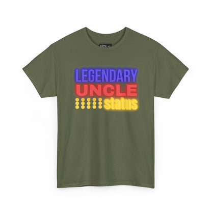 Legendary Uncle Heavy Cotton Tee, Gift for Uncle, Family Reunion Shirt, Fun Uncle T-Shirt, Birthday Gift for Him, Casual Wear