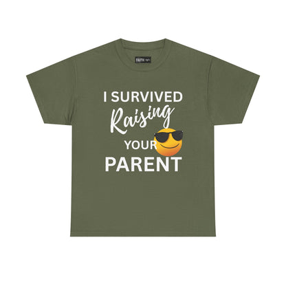 Funny Parent Survival Unisex T-Shirt | Gift for New Parents | Parenting Humor Tee | Casual Wear | Holiday Gift Idea