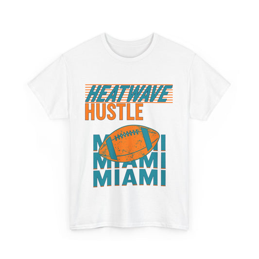 Miami Heatwave Hustle Male Heavy Cotton Tee, Sportswear, Football Shirt, [...]