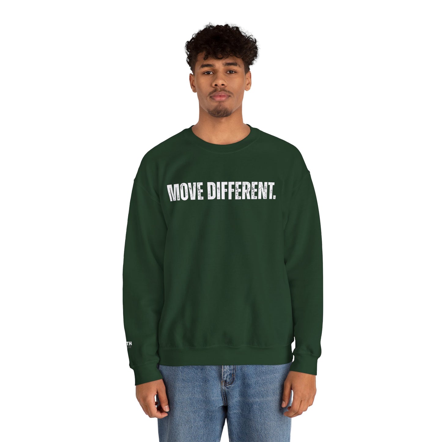 MOVE DIFFERENT. Unisex Crewneck Sweatshirt | Faith Styles®