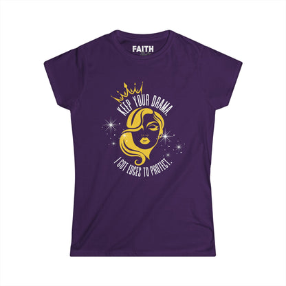 Women’s Graphic Tee - Keep Your Drama, Perfect for Casual Wear, Gifting, Birthdays, or Girls’ Night Out