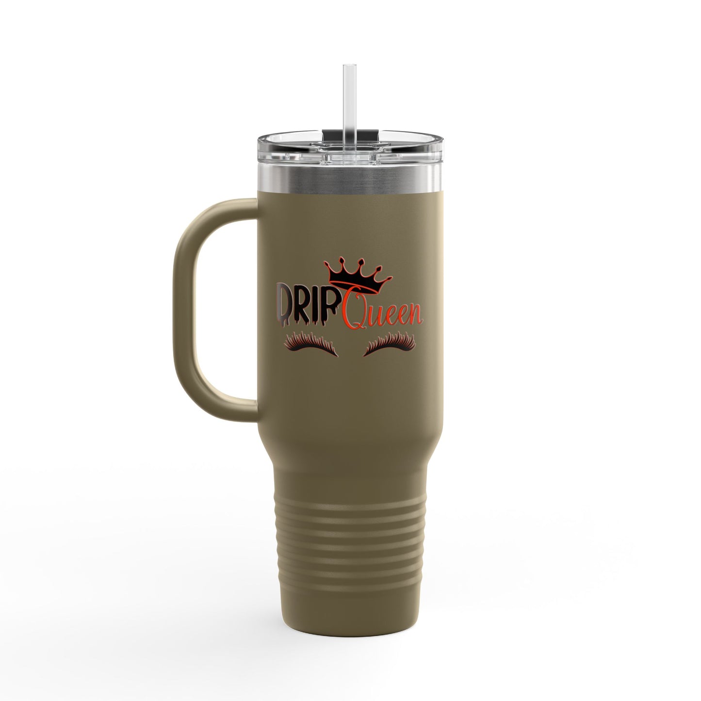 Stylish Insulated Travel Mug - Perfect for Queen of Drinks | Cute Gift for Coffee Lovers, Travel Mug, Drip Queen, 40oz Mug, Trendy [...]