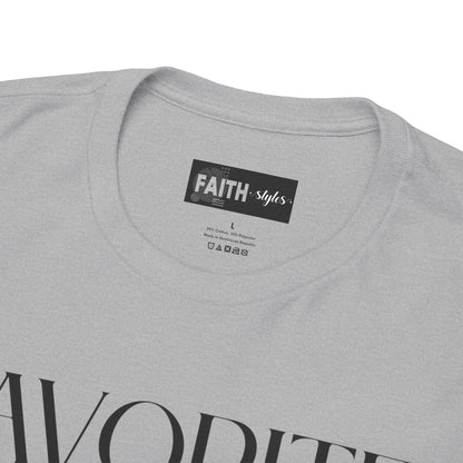Favorite Brother Unisex Heavy Cotton Tee - Perfect Gift for Siblings, Casual Wear, Birthday, Family Reunion, Everyday Comfort