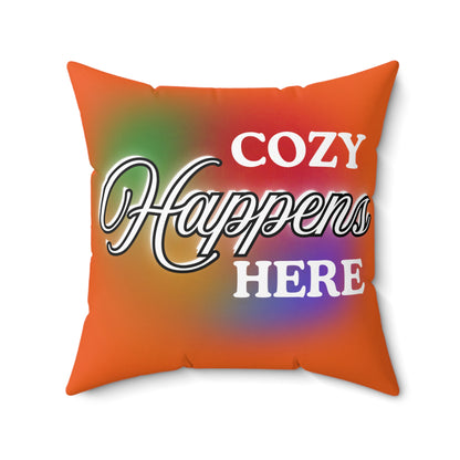Autumn Cozy Decorative Pillow, Home Decor Accent, Gift for Friends, Living Room Cushion, Cozy Moments, Modern Home Style