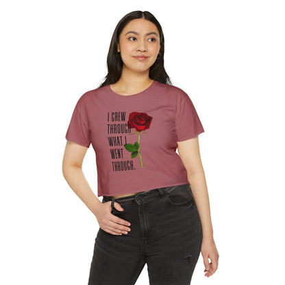 Empowering Women's Festival Crop Top, Inspirational Shirt, Gift for Her, Summer Fashion, Bohemian Style, Affirmation Tee