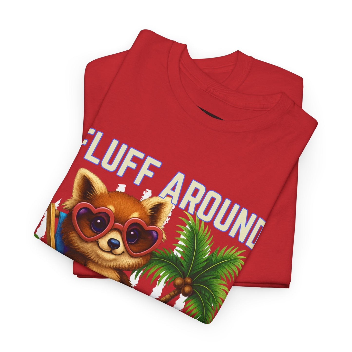Tropical Cat Tee: Fluff Around and Find Out, Cute Graphic Shirt, Summer Outfit, Unisex Casual Wear, Gift for Animal Lovers