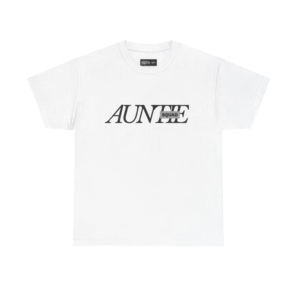 Auntie Squad Unisex Heavy Cotton Tee | Perfect Gift for Aunts | Family Reunion, Birthday, Mother's Day, Casual Wear, Everyday Comfort
