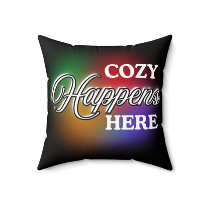 Cozy Decorative Pillow, Home Decor Accent, Gift for Friends, Living Room Cushion, Cozy Moments, Modern Home Style