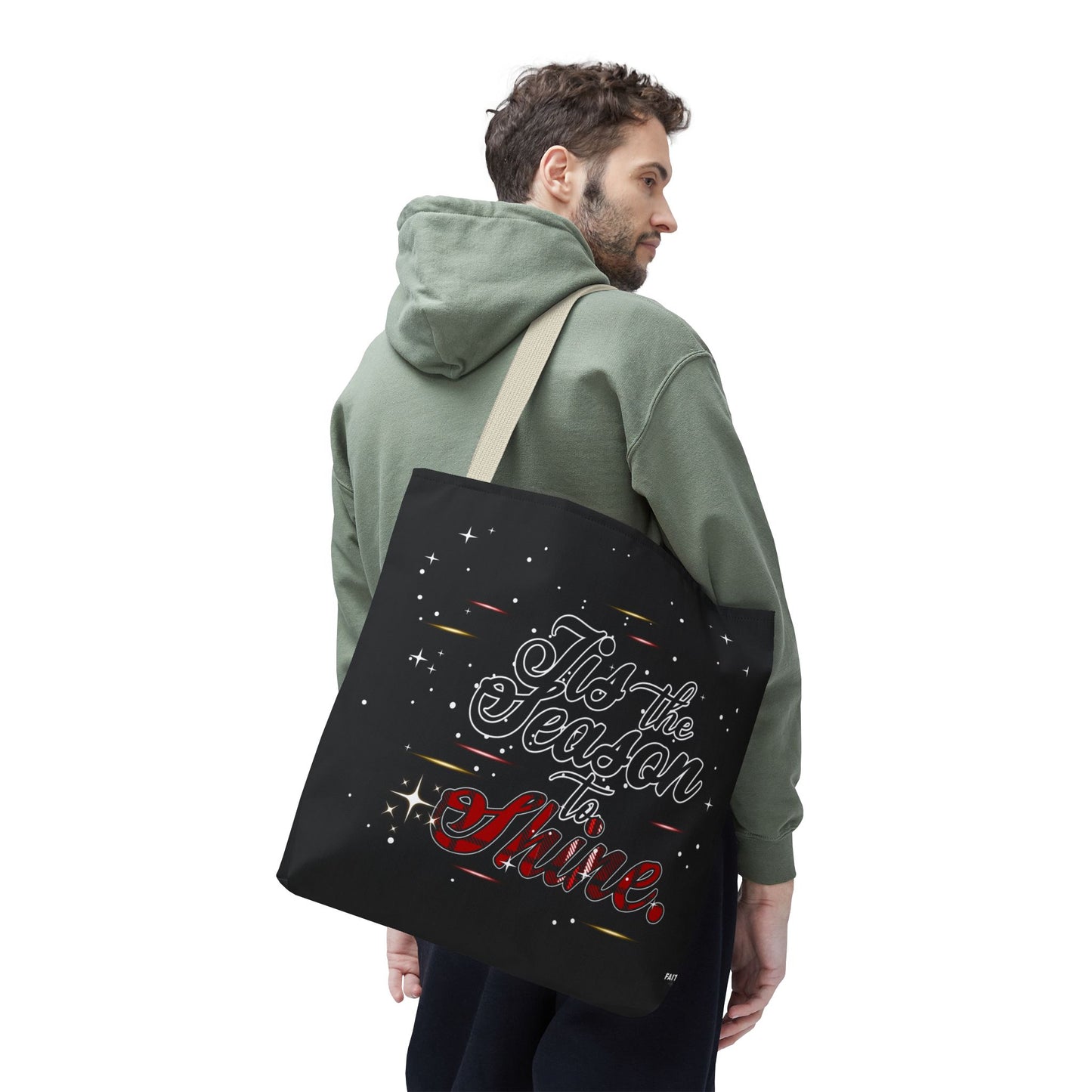 Holiday Tote Bag — 'Tis the Season to Shine Christmas Shopper Tote