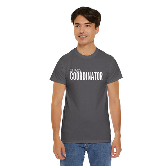 Chaos Coordinator Unisex Cotton Tee, Funny T-Shirt for Moms, Gift for Event Planners, Casual Wear, Birthday Present