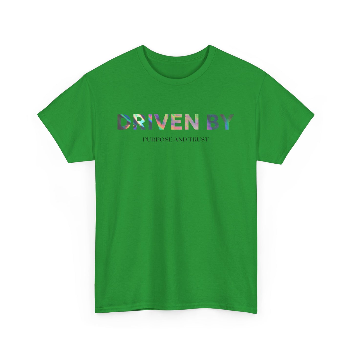 Driven By Inspiration Unisex Heavy Cotton Tee, Motivational Shirt, Casual Wear, Gift Idea for Friends, Positive Vibes, Everyday Style