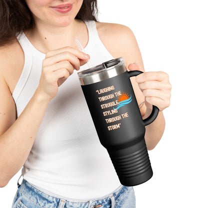Insulated 40oz Travel Mug with Sunrise Design | Perfect for On-the-Go, Camping, Travel, or Everyday Use | Ideal Gift for Coffee Lovers