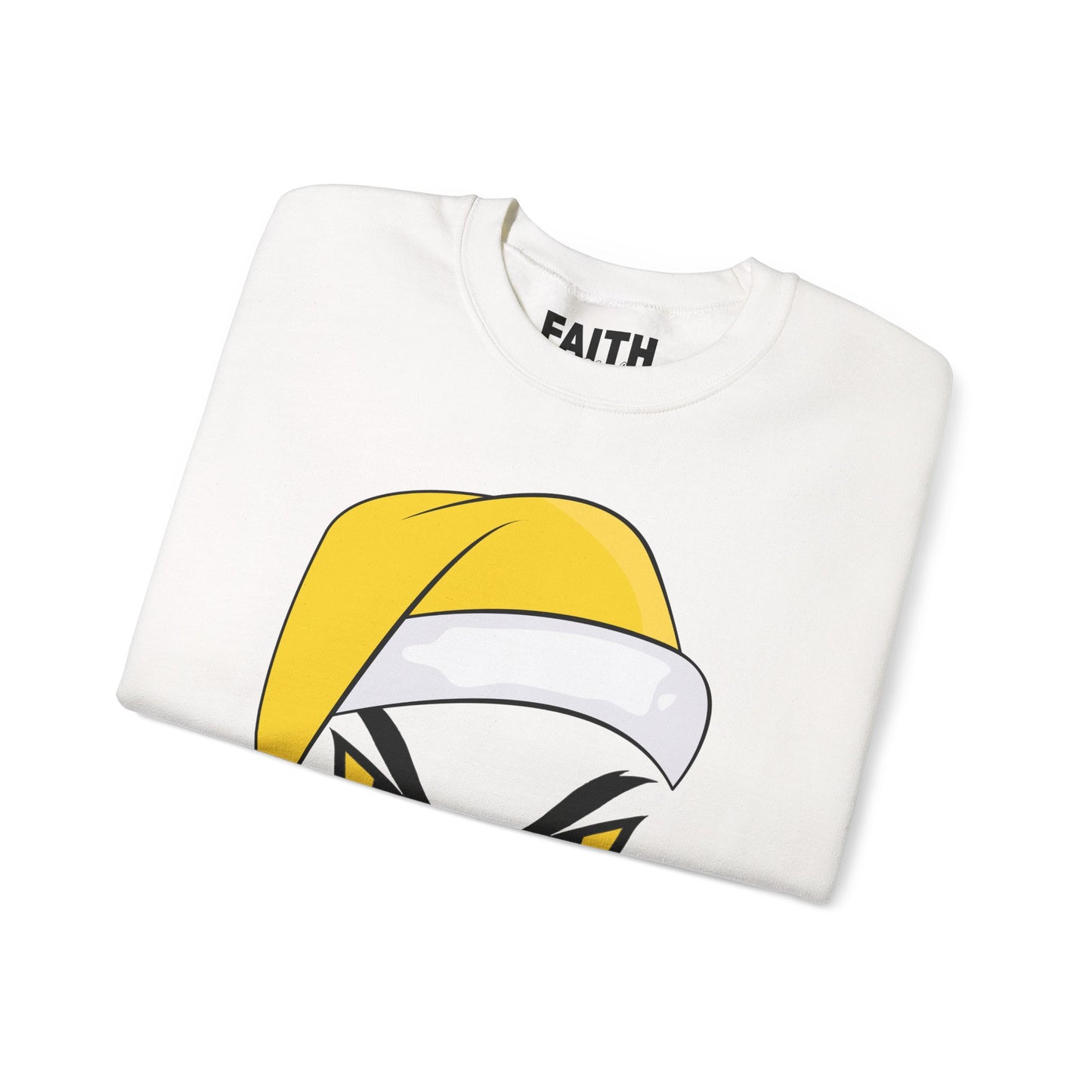 The Mean SANTA Sweatshirt -  Holiday Crewneck - Yellow